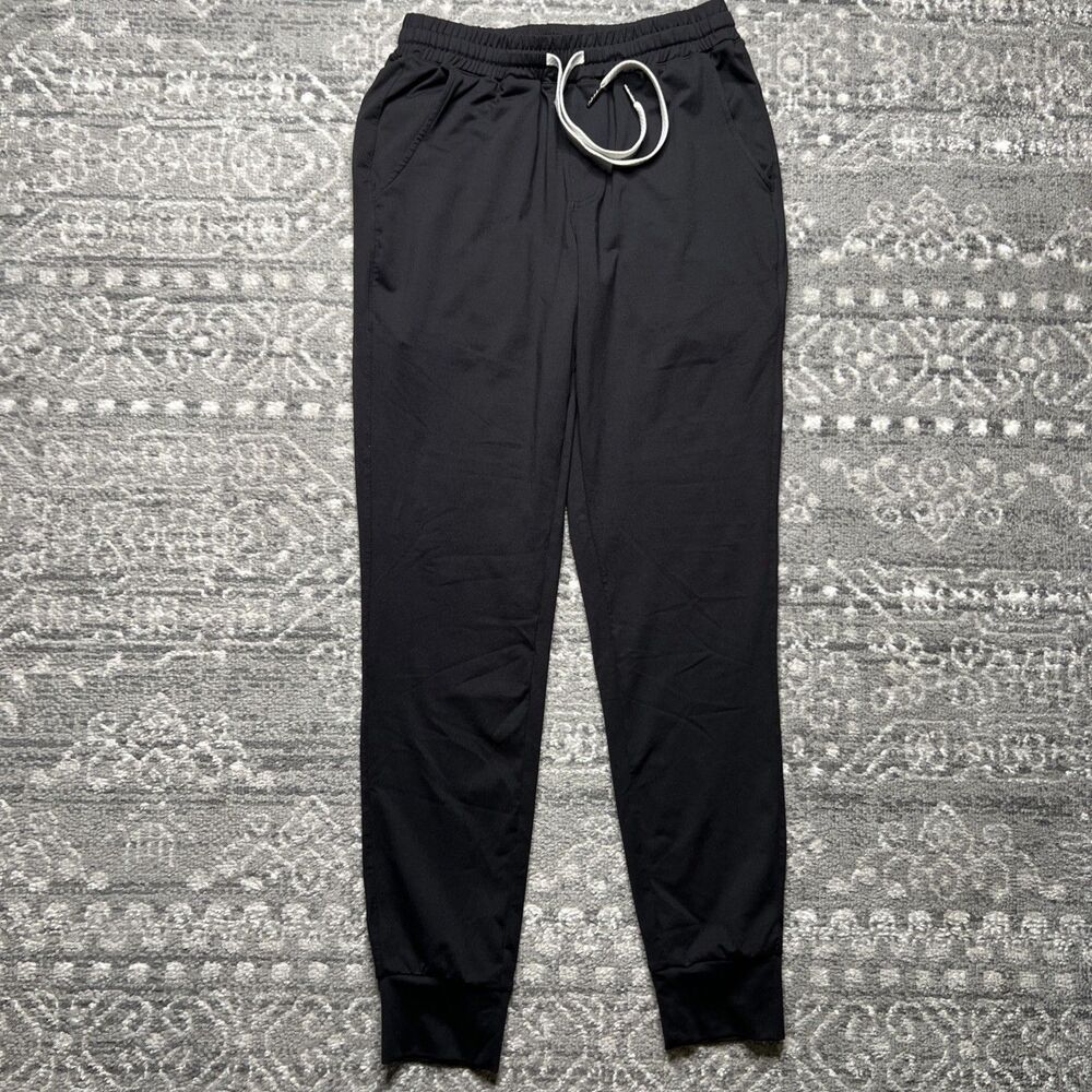 True Classic Jogger Pants Mens Small Black Loungewear Drawstring Pocket
